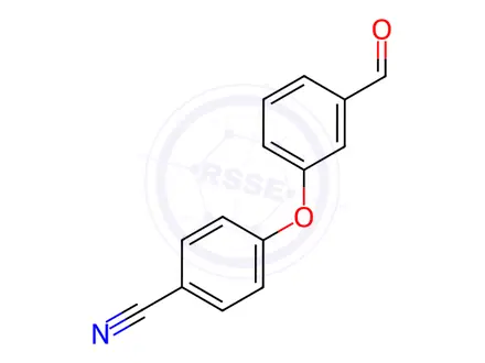 Chemical structure of 4-(3-formylphenoxy)benzonitrile