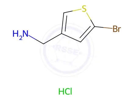 Chemical structure of (5-bromo-3-thienyl)methanamine;hydrochloride