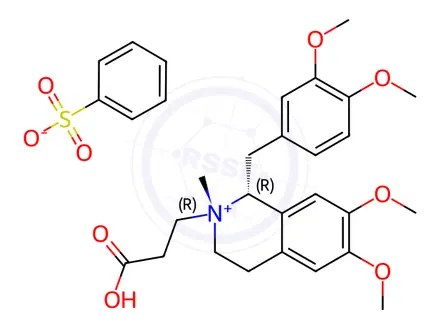 Chemical structure of Cisatracurium EP Impurity A (Besylate Salt)
