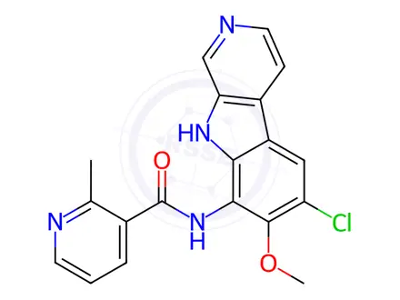 Chemical structure of ML 120B Dihydrochloride