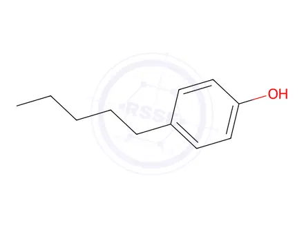 Chemical structure of 4-n-Amylphenol