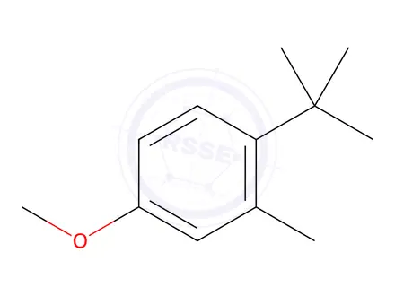 Chemical structure of 4-tert-butyl-3-methylanisole