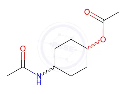 Chemical structure of 4-Acetamidocyclohexyl Acetate