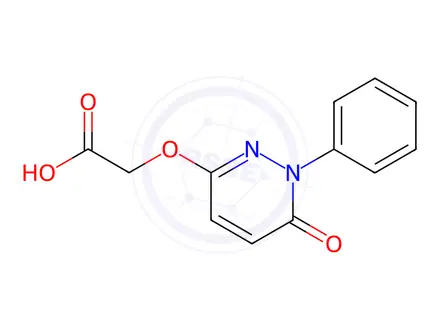Chemical structure of 2-[(6-OXO-1-PHENYL-1,6-DIHYDRO-3-PYRIDAZINYL)OXY]ACETIC ACID
