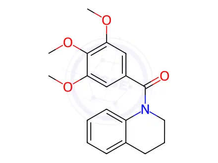 Chemical structure of 1,2,3,4-Tetrahydro-1-(3,4,5-trimethoxybenzoyl)quinoline