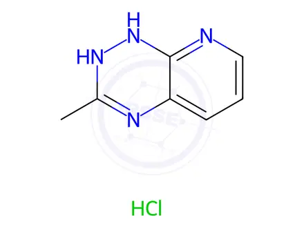 Chemical structure of 1,2-Dihydro-3-methylpyrido(3,2-e)triazine dihydrochloride