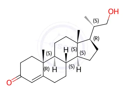 Chemical structure of Progesterone Impurity 20