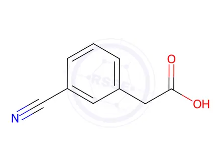 Chemical structure of 3-Cyanophenylacetic acid