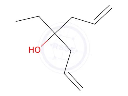 Chemical structure of 4-Ethyl-1,6-heptadien-4-ol