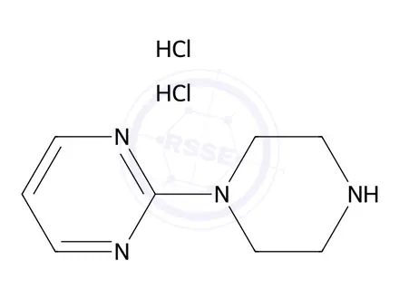 Chemical structure of Buspirone Hydrochloride-Impurity A (Dihydrochloride Salt)