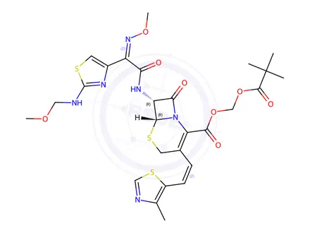 Chemical structure of Cefditoren Pivoxil Impurity E