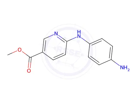 Chemical structure of Methyl 6-((4-aminophenyl)amino)nicotinate