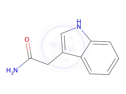 Chemical structure of 1H-Indole-3-acetamide