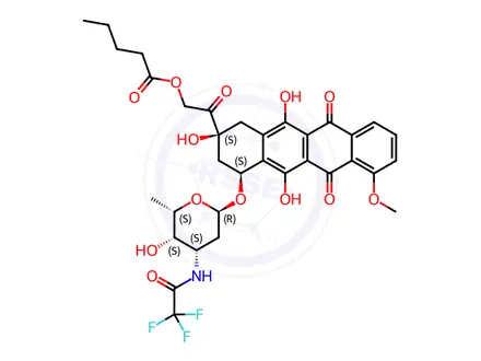 Chemical structure of Valrubicin