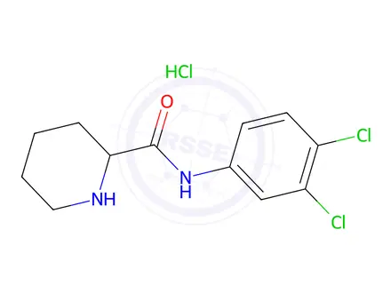Chemical structure of n-(3,4-Dichlorophenyl)piperidine-2-carboxamide hydrochloride
