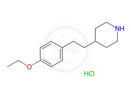 Chemical structure of 4-[2-(4-Ethoxyphenyl)ethyl]piperidine hydrochloride