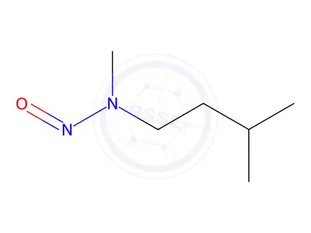 Chemical structure of methylisoamylnitrosamine