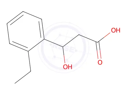 Chemical structure of 3-(2-Ethylphenyl)-3-hydroxypropanoic acid