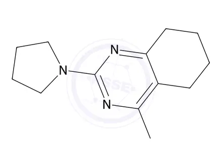 Chemical structure of 4-Methyl-2-(pyrrolidin-1-yl)-5,6,7,8-tetrahydroquinazoline