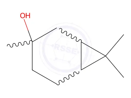 Chemical structure of 3-caranol