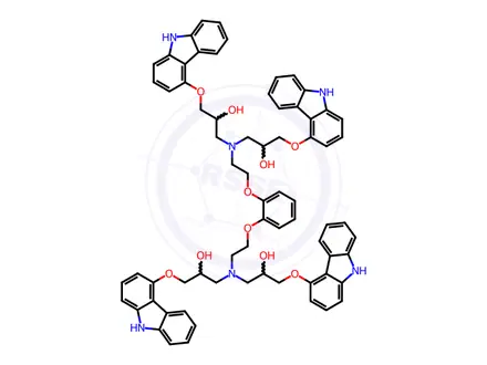 Chemical structure of Carvedilol Tetra(alkylpyrocatechol) Impurity