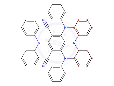 Chemical structure of 2,4,5,6-Tetrakis(diphenylamino)isophthalonitrile