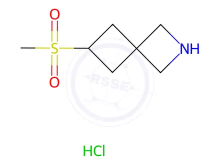 Chemical structure of 6-(methylsulfonyl)-2-Azaspiro[3.3]heptane hydrochloride