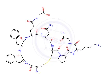 Chemical structure of Felypressin Acetate