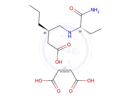 Chemical structure of Brivaracetam Impurity 29 Maleate
