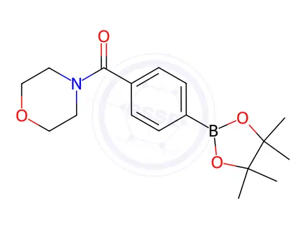 Chemical structure of 4-(Morpholine-4-carbonyl)phenylboronic acid, pinacol ester