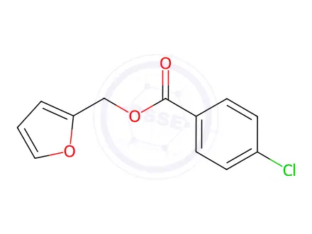 Chemical structure of furan-2-ylmethyl 4-chlorobenzoate