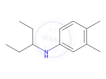 Chemical structure of N-(1-Ethylpropyl)-3,4-dimethylaniline