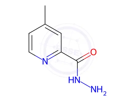 Chemical structure of Picolinic acid, 4-methyl-, hydrazide (8CI)