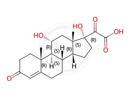 Chemical structure of Hydrocortisone Impurity 155