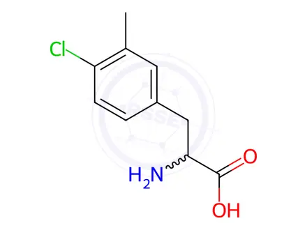 Chemical structure of 2-Amino-3-(4-chloro-3-methylphenyl)propanoic acid