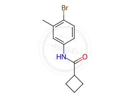 Chemical structure of n-(4-Bromo-3-methylphenyl)cyclobutanecarboxamide