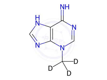 Chemical structure of 3-Methyl Adenine-d3