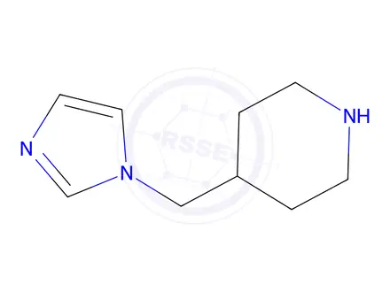 Chemical structure of 4-(1H-imidazol-1-ylmethyl)piperidine