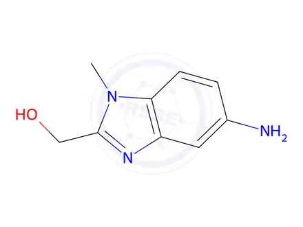 Chemical structure of 1H-Benzimidazole-2-methanol,5-amino-1-methyl-(9CI)