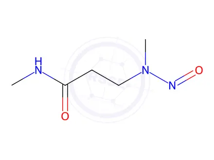 Chemical structure of N-Methyl-3-(methyl(nitroso)amino)propanamide