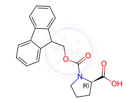 Chemical structure of Fmoc-D-Proline