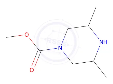 Chemical structure of Methyl 3,5-dimethylpiperazine-1-carboxylate