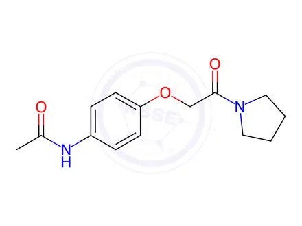 Chemical structure of N-(4-(2-Oxo-2-(pyrrolidin-1-yl)ethoxy)phenyl)acetamide