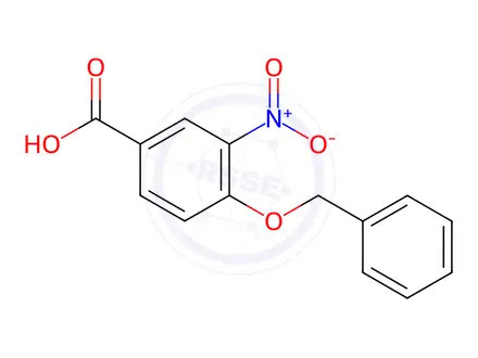Chemical structure of 4-Benzyloxy-3-nitrobenzoic Acid