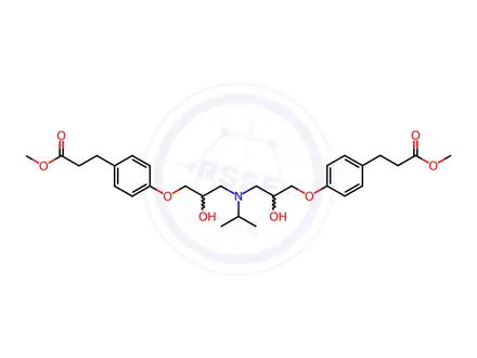 Chemical structure of Esmolol Impurity 2 HCl