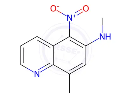 Chemical structure of N,8-Dimethyl-5-nitroquinolin-6-amine