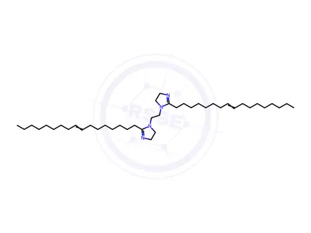 Chemical structure of 1,1'-Ethylenebis[2-(8-heptadecenyl)-2-imidazoline]
