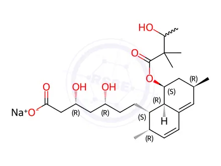 Chemical structure of 3”-Hydroxy simvastatin acid sodium salt