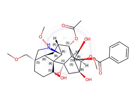 Chemical structure of Flavaconitine