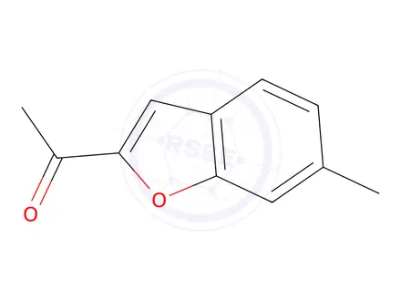Chemical structure of 1-(6-methyl-1-benzofuran-2-yl)ethan-1-one